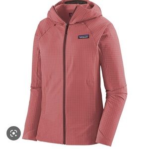 Patagonia Women’s Techface R1 Hoody Jacket, Rosehip Pink